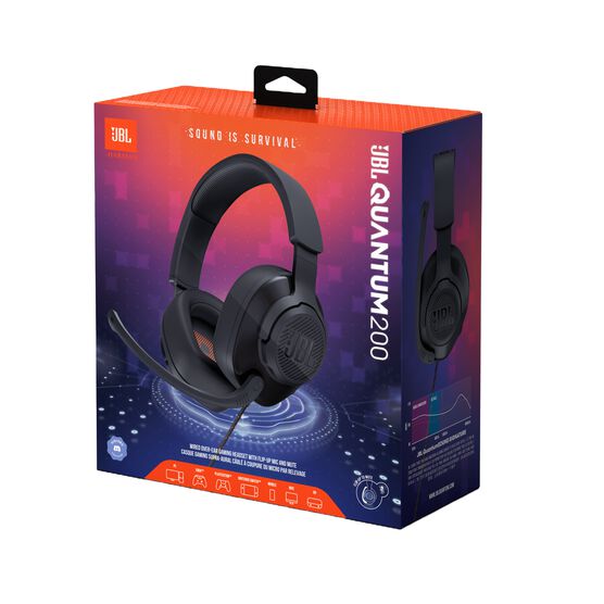 JBL Quantum 200 - Black - Wired over-ear gaming headset with flip-up mic - Detailshot 15 JBL Quantum 200 - Black - Wired over-ear gaming headset with flip-up mic - Detailshot 15